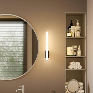 Molto Luce LED nástěnné světlo VINA UP S, černé, výška 40 cm, IP44,, Černá, Koupelna, Hliník, Moderní