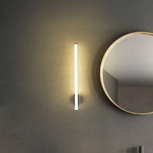 Molto Luce LED nástěnné světlo VINA UP M, černé, výška 60 cm, IP44,, Černá, Koupelna, Hliník, Moderní