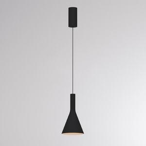 Molto Luce LED závěsné světlo LORA I, černé, Ø 15 cm, stmívatelné, 40°,, stmívatelný, Černá, Obývací pokoj / jídelna, kov, Moderní