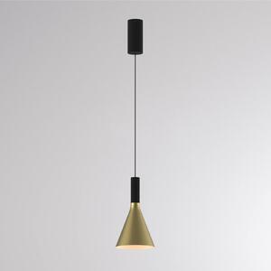 Molto Luce LED závěsné světlo LORA I, mosaz, Ø 15 cm, stmívatelné, 40°,, stmívatelný, Mosaz / zlato, Obývací pokoj / jídelna, kov, Moderní