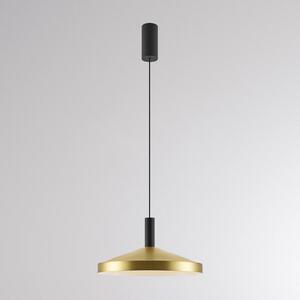 Molto Luce LED závěsné světlo LORA III, mosaz, Ø 36 cm, stmívatelné, 40°, stmívatelný, Mosaz / zlato, Obývací pokoj / jídelna, kov, Moderní