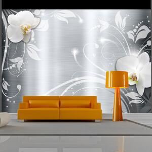 Fototapeta - Orchideje na oceli 250x175 + zdarma lepidlo