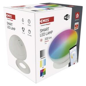 EMOS GoSmart LED ambientní lampa, bílá, teplá bílá–studená bílá/ RGB, WiFi 1555111000