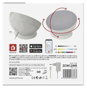 EMOS GoSmart LED ambientní lampa, bílá, teplá bílá–studená bílá/ RGB, WiFi 1555111000