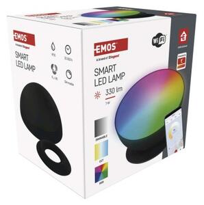 EMOS GoSmart LED ambientní lampa, černá, teplá bílá–studená bílá/ RGB, WiFi 1555110000