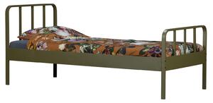 Ocelová postel mees 90 x 200 cm zelená