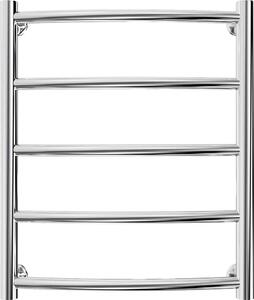 Koupelnový žebříkový radiátor CLASSIC 88W/230V 50x43 cm nerez/lesklý chrom