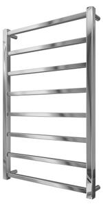 Koupelnový žebříkový radiátor TOKIO 174W/230V 80x53 cm nerez/lesklý chrom