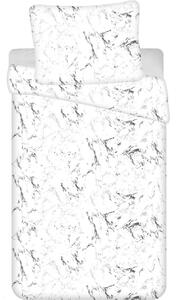 Jerry Fabrics s. r. o. Povlečení MIKROFLANEL 140x200+70x90 - Mramor bílý