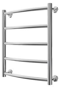 Koupelnový žebříkový radiátor CLASSIC 88W/230V 50x43 cm nerez/lesklý chrom