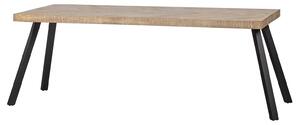 Jídelní stůl tablo 180 x 90 cm nohy do tvaru V mangový herringbone