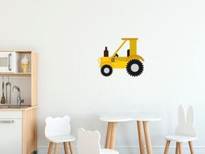 Nálepka na zeď pro děti Pěkný traktor Velikost: 10 x 10 cm