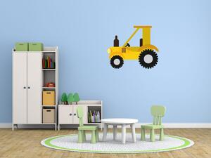 Nálepka na zeď pro děti Pěkný traktor Velikost: 10 x 10 cm