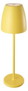 Megatron LED stolní lampa na baterie Tavola žlutá