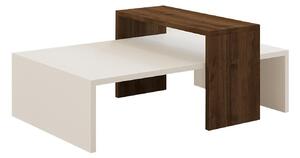 Konferenční stolek Glowie (ořech + bílá). 1089470