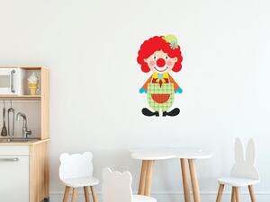 Nálepka na zeď pro děti Usměvavý klaun Velikost: 20 x 20 cm