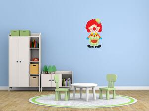 Nálepka na zeď pro děti Usměvavý klaun Velikost: 20 x 20 cm