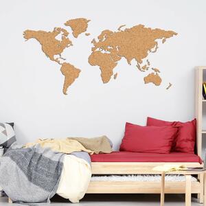 DUBLEZ | Korková mapa světa na stěnu