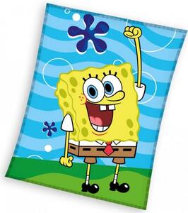 Dětská fleecová deka s motivem Sponge Boba. Rozměr deky je 130x170 cm. Příjemná deka z hřejivého coral fleecu - mikroplyšový vzhled. Děti se s ní můžou přikrýt, lehnout si nebo si na ní hrát