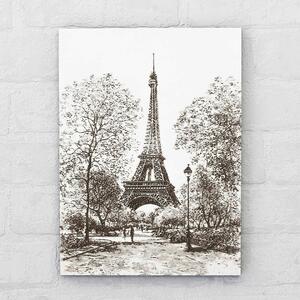 DUBLEZ | Eiffelovka v Paříži - gravírovaný 3D obraz na stěnu