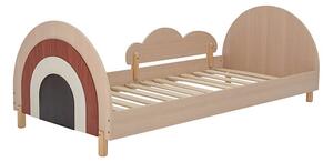 MUZZA Dětská postel Charli 90 x 200 cm hnědá