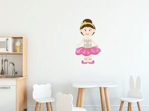 Nálepka na zeď pro děti Malá balerína Velikost: 20 x 20 cm