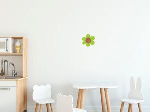 Nálepka na zeď pro děti Limetkový kvítek Velikost: 20 x 20 cm