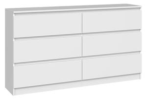 Komoda NOAH 138cm BILA matná