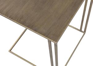 Kovový odkládací stolek revobend 45 x 55 cm antická mosaz