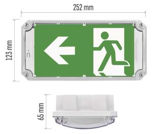 EMOS LED Nouzové svítidlo NESSI 3W 3h IP66, autotest 1548212000