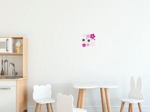 Nálepka na zeď pro děti Malé kytičky Velikost: 20 x 20 cm
