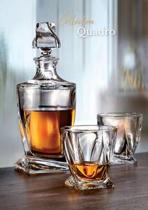 Crystalite Bohemia křišťálový whisky set Quadro 1+2