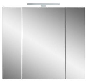 Koupelnová skříňka Morety se zrcadlem (76x71x23 cm, černá)