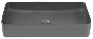 Keramické umyvadlo SLIM, šedá, 61 cm
