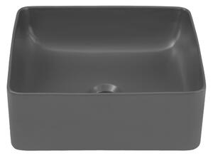 Keramické umyvadlo SLIM, šedá, 37 cm