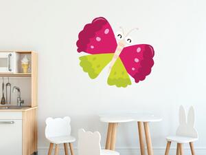 Nálepka na zeď pro děti Motýl s pěknými křídly Velikost: 20 x 20 cm