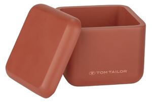 Oranžový koupelnový organizér na vatové tampony z polyresinu Tom Tailor T-Rounded – Wenko