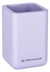 Fialový kelímek na zubní kartáčky z polyresinu Tom Tailor T-Rounded – Wenko