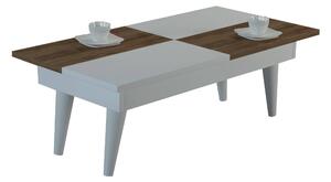 Konferenční stolek Castrol (bílá + ořech). 1089546