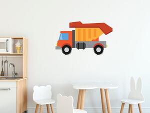 Nálepka na zeď pro děti Barevný náklaďák Velikost: 20 x 20 cm