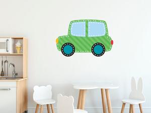 Nálepka na zeď pro děti Zelené autíčko Velikost: 10 x 10 cm