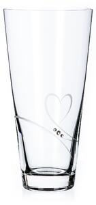 Diamante křišťálová váza Romance s kamínky Swarovski 25 cm