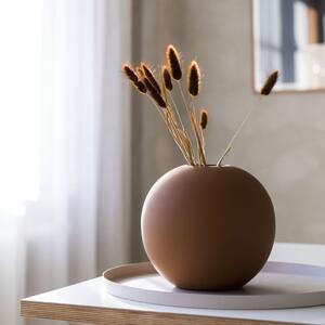 Cooee Design, Kulatá váza Ball Coconut | hnědá Velikost: 8 cm HI-028-01-NT