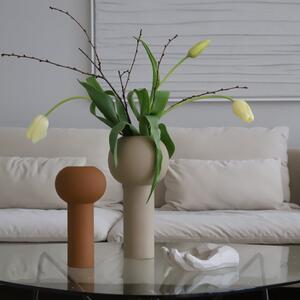 Cooee Design, Keramická váza Pillar Coconut, 24 cm | hnědá HI-028-27-NT