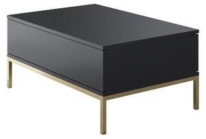 Konferenční stolek Lurde (antracit + zlatá). 1089586