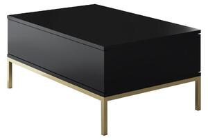 Konferenční stolek Lurde (černá + zlatá). 1089592