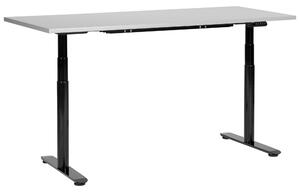 Elektricky výškově nastavitelný pracovní stůl DESTINAS Šedá/Černá 160 cm 72 cm