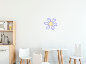 Nálepka na zeď pro děti Pěkný fialový kvítek Rozměry: 100 x 100 cm