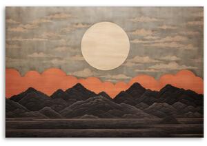 Obraz na plátně Západ slunce v Japonsku Rozměry: 60 x 40 cm