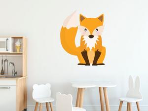 Nálepka na zeď pro děti Velká liška Velikost: 10 x 10 cm